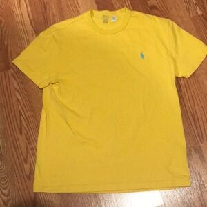 Yellow Polo by Ralph Lauren Men's Shirt
